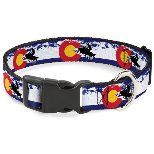 Plastic Clip Collar - Colorado/Snowmobiler/Mountains Plastic Clip Collars Buckle-Down   