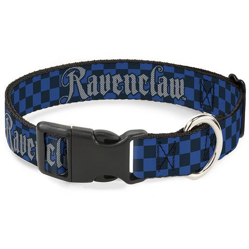 Plastic Clip Collar - Harry Potter RAVENCLAW Checker Blues/Grays Plastic Clip Collars Warner Bros.   