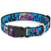 Plastic Clip Collar - Invader Zim GIR and Piggy Rule the World Poses Blue Plastic Clip Collars Nickelodeon   