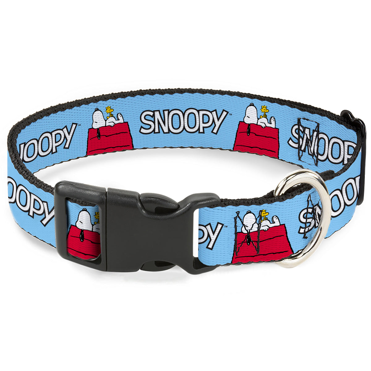 Plastic Clip Collar - Peanuts Snoopy and Woodstock Dog House Pose and ...