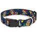 Plastic Clip Collar - Rocket Power 4-Character Action Poses/Shapes Cool Gray/Multi Color Plastic Clip Collars Nickelodeon   