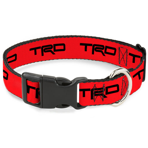 Plastic Clip Collar - Toyota Racing Development TRD Logo Red/Black Plastic Clip Collars Toyota