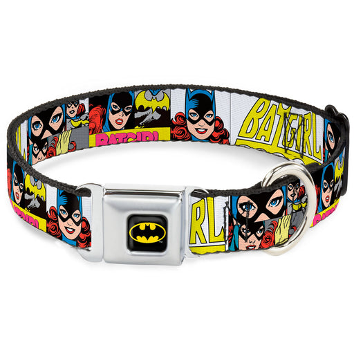 Batman Full Color Black Yellow Seatbelt Buckle Collar - BATGIRL Panels Yellow/Pink Seatbelt Buckle Collars DC Comics