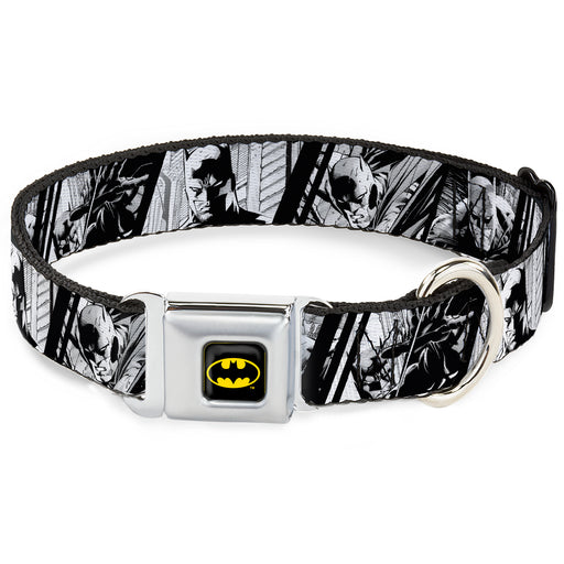 Batman Black/Yellow Seatbelt Buckle Collar - Batman Hush Pose Sketches Black/White Seatbelt Buckle Collars DC Comics   