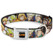 DR. STONE Title Logo Full Color Black/Orange Seatbelt Buckle Collar - Dr. Stone Character Group Faces Close-Up Seatbelt Buckle Collars Crunchyroll   