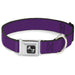 Dog Bone Seatbelt Buckle Collar - Purple Seatbelt Buckle Collars Buckle-Down