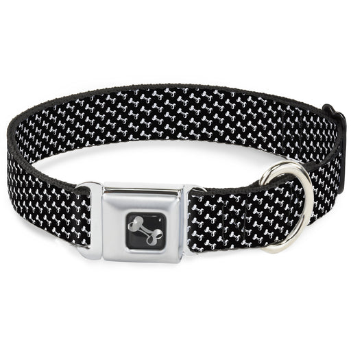 Dog Bone Seatbelt Buckle Collar - Dog Bone Black/White Seatbelt Buckle Collars Buckle-Down