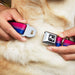 Dog Bone Seatbelt Buckle Collar - Flag Bisexual Pink/Purple/Blue Seatbelt Buckle Collars Buckle-Down