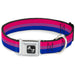 Dog Bone Seatbelt Buckle Collar - Flag Bisexual Pink/Purple/Blue Seatbelt Buckle Collars Buckle-Down