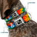 Dog Bone Seatbelt Buckle Collar - LOVE IS LOVE BD Tie Dye/White Seatbelt Buckle Collars Buckle-Down