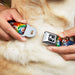 Dog Bone Seatbelt Buckle Collar - LOVE IS LOVE BD Tie Dye/White Seatbelt Buckle Collars Buckle-Down