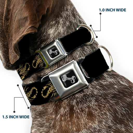 Dog Bone Seatbelt Buckle Collar - Scorpion Seatbelt Buckle Collars Buckle-Down