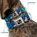 Dog Bone Seatbelt Buckle Collar - TJ-Blue Hair Seatbelt Buckle Collars Tattoo Johnny