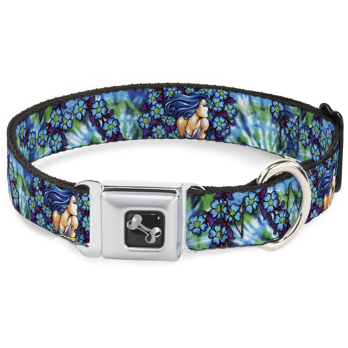 Dog Bone Seatbelt Buckle Collar - TJ-Blue Hair Seatbelt Buckle Collars Tattoo Johnny