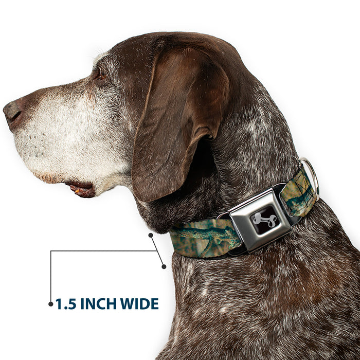 Dog Bone Seatbelt Buckle Collar - Mossy Oak Break-Up Infinity Seatbelt Buckle Collars Mossy Oak 1.5" WIDE SMALL