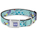 LUCA Logo Full Color Lavender/White Seatbelt Buckle Collar - Luca Isola del Mar Alberto Sea Monster School of Fish Collage Seatbelt Buckle Collars Disney