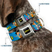 THE FLINTSTONES Logo Full Color Black Yellow Seatbelt Buckle Collar - The Flintstones and Rubbles Group Pose/Logo Blue Seatbelt Buckle Collars The Flintstones