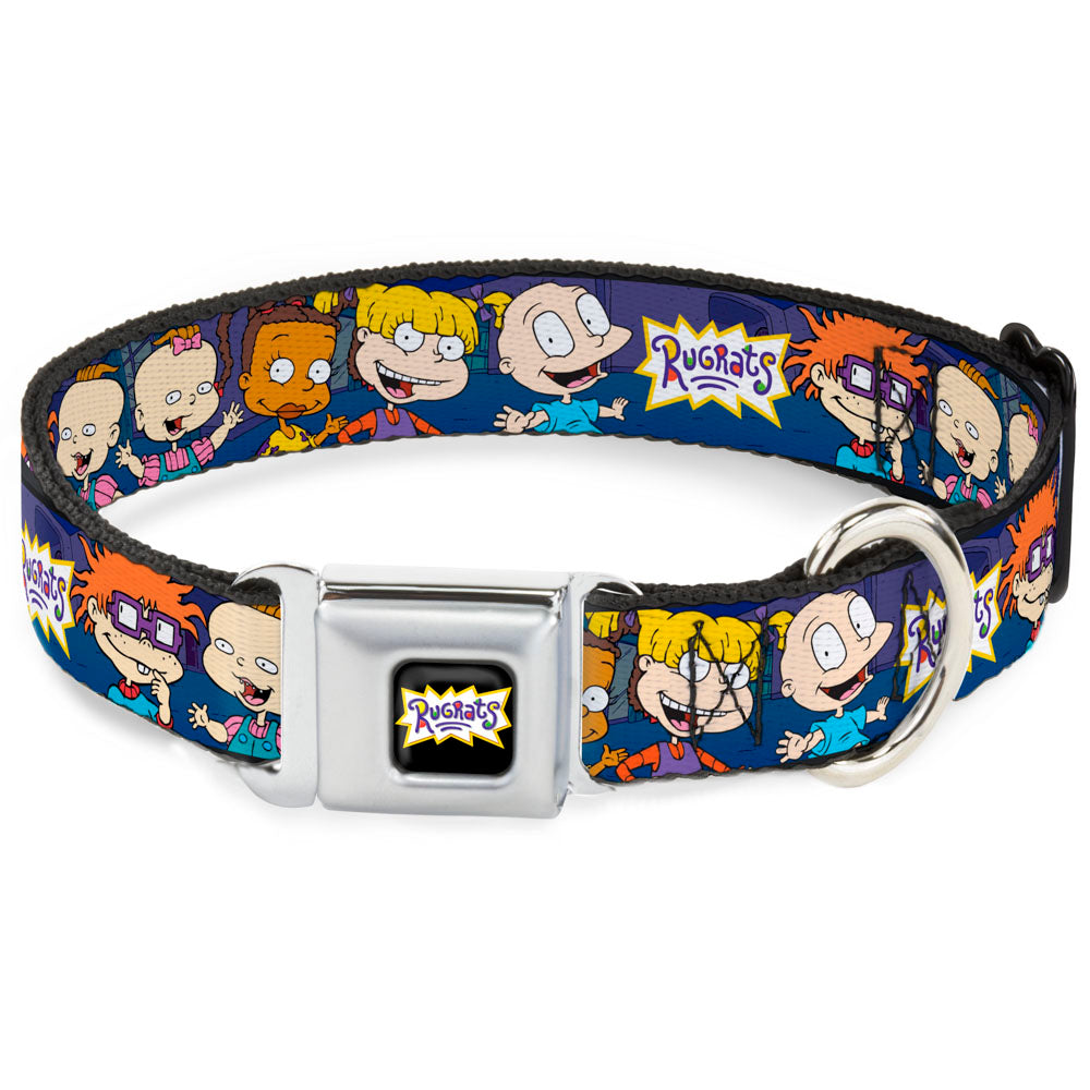 RUGRATS Logo Full Color Seatbelt Buckle Collar - RUGRATS Group Pose ...