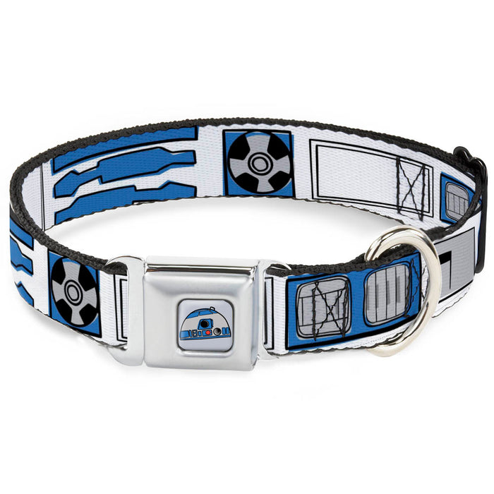 Star Wars R2-D2 Head Full Color White/Black/Blue/Gray/Red Seatbelt Buckle Collar - Star Wars R2-D2 Bounding Parts4 White/Black/Blue/Gray/Red Seatbelt Buckle Collars Star Wars