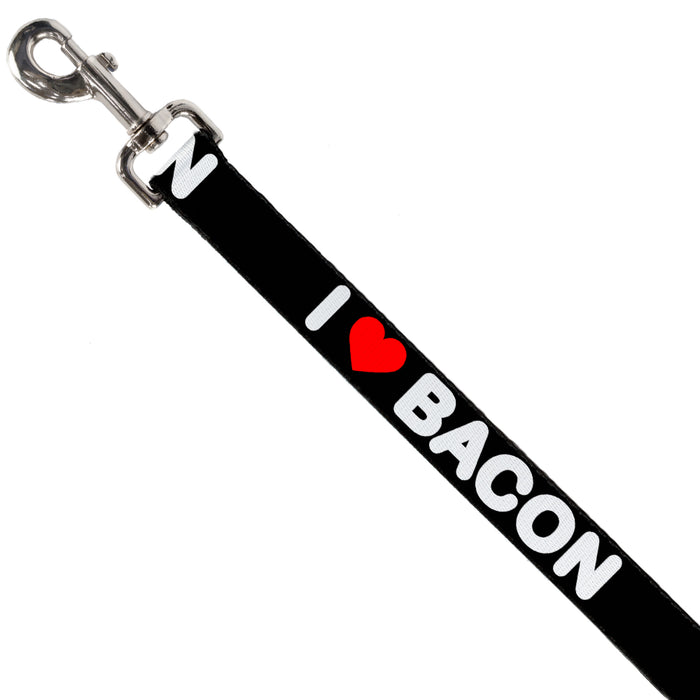 Dog Leash - I HEART BACON Text Dog Leashes Buckle-Down   