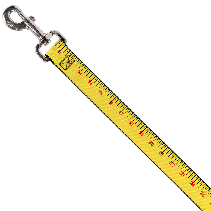 Dog Leash - Measuring Tape Yellow/Black/Red Dog Leashes Buckle-Down   