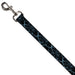 Dog Leash - Marble Black/Baby Blue Dog Leashes Buckle-Down   