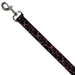 Dog Leash - Marble Black/Baby Pink Dog Leashes Buckle-Down   