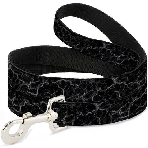 Dog Leash - Marble Black/Charcoal Gray Dog Leashes Buckle-Down   