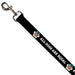 Dog Leash - BEACH DAWG CARE ALL DOGS ARE EQUAL Black/White Dog Leashes Buckle-Down   