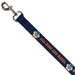 Dog Leash - BEACH DAWG CARE ALL DOGS ARE EQUAL Navy/Oange Dog Leashes Buckle-Down   