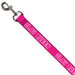 Dog Leash - SLAY QUEEN Bubble Text Pink/White Dog Leashes Buckle-Down   