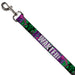 Dog Leash - THE JOKER WANTED Smiling Pose and Graffiti Purples/Greens Dog Leashes DC Comics   