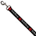 Dog Leash - BETTY BOOP Text and Kiss Black/White/Red Dog Leashes Fleischer Studios, Inc.   