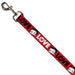Dog Leash - Betty Boop Face and LOVE Text Red/Black/White Dog Leashes Fleischer Studios, Inc.   