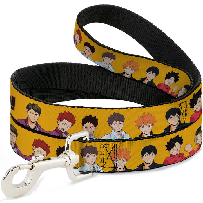 Dog Leash - HAIKYU Player Characters and Title Logo Yellow Dog Leashes Crunchyroll   