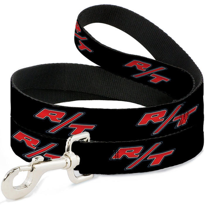 Dog Leash - Dodge Challenger R/T Emblem Repeat Black/Blue/White/Red Dog Leashes Dodge