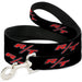 Dog Leash - Dodge Challenger R/T Emblem Repeat Black/Blue/White/Red Dog Leashes Dodge