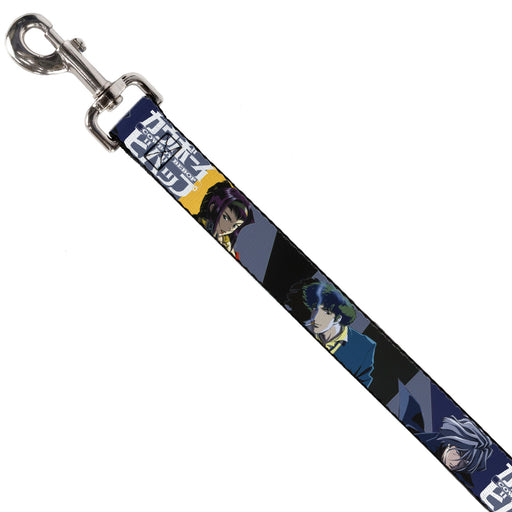 Dog Leash - COWBOY BEBOP Spike Vicious and Faye Pose and Title Logo Blues/Yellow Dog Leashes Crunchyroll   