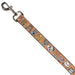 Dog Leash - Disney Cats and Dogs Faces Orange Dog Leashes Disney   