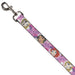 Dog Leash - Disney DREAM BIG PRINCESS Faces Pinks/Purples Dog Leashes Disney   