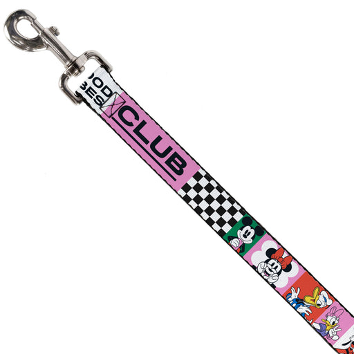 Dog Leash - Sensational Six GOOD VIBES CLUB Pose Blocks Multi Color Dog Leashes Disney   