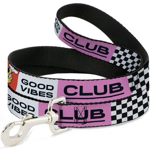 Dog Leash - Sensational Six GOOD VIBES CLUB Pose Blocks Multi Color Dog Leashes Disney   