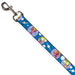 Dog Leash - Invader Zim and GIR Poses and Planets Blue/White Dog Leashes Nickelodeon   