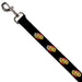 Dog Leash - UNO Game Logo Black/Red/Yellow Dog Leashes Mattel   