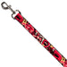 Dog Leash - Rick and Morty Anatomy Park Collage Reds/Black Dog Leashes Rick and Morty   