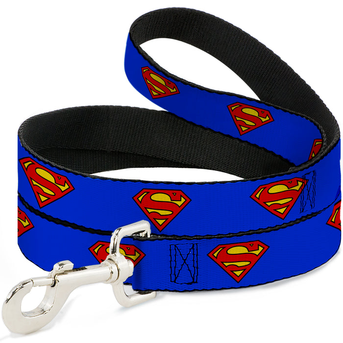 Dog Leash - Superman Shield Blue Dog Leashes DC Comics