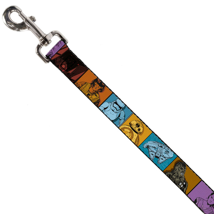 Dog Leash - Star Wars the Force Awakens Character and Icon Blocks Multi Color Dog Leashes Star Wars   