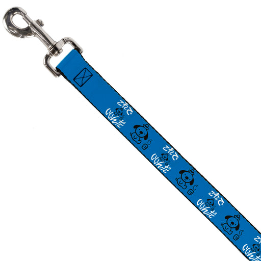 Dog Leash - This is Fine Japanese Question Hound Flame Blue/Black/White Dog Leashes KC Green   