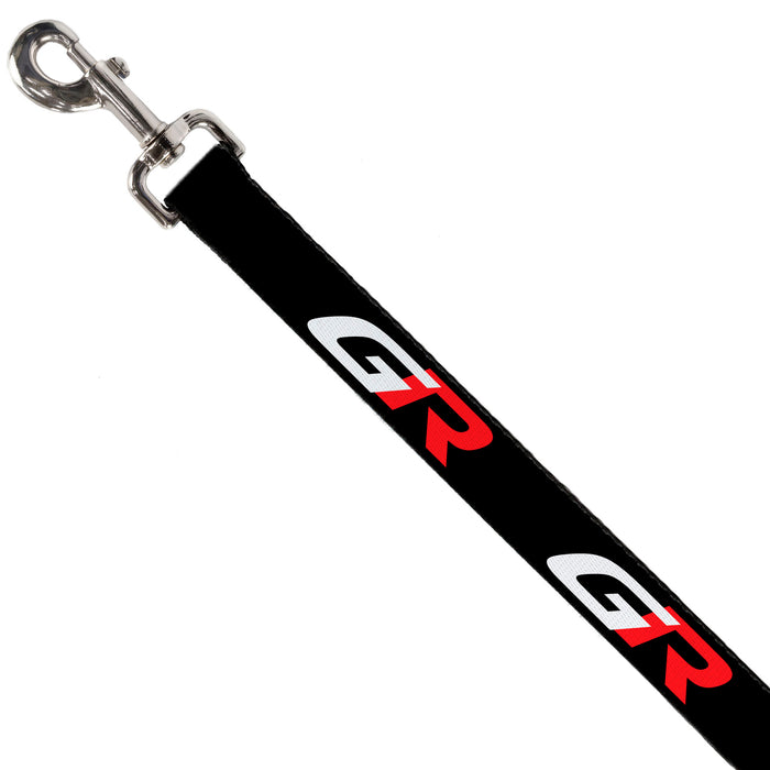 Dog Leash - TOYOTA GAZOO RACING GR Logo and Text Black/White/Red Dog Leashes Toyota