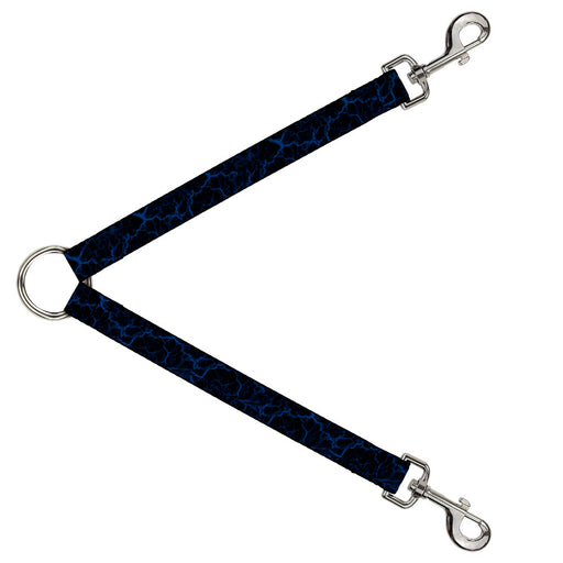 Dog Leash Splitter - Marble Black/Blue Dog Leash Splitters Buckle-Down   